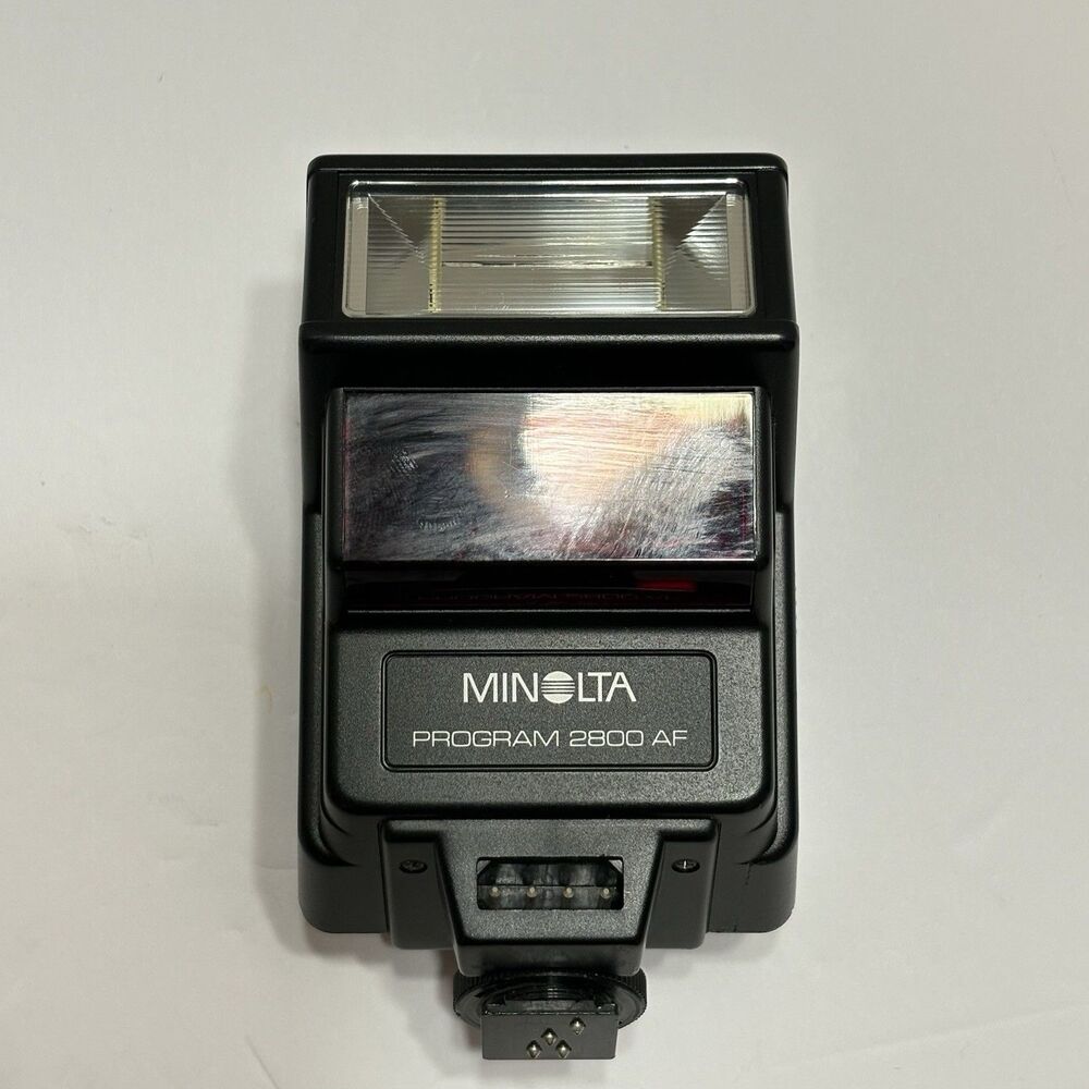 Vintage Minolta Maxxum Flash 2800AF Electronic Flash Camera Accessories